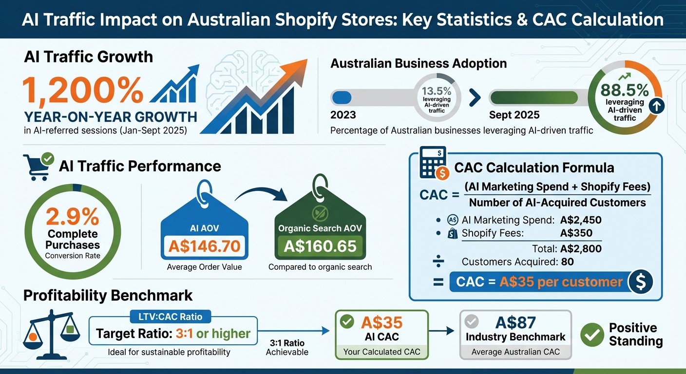 AI Traffic Impact on Australian Shopify Stores: Key Statistics and CAC Calculation