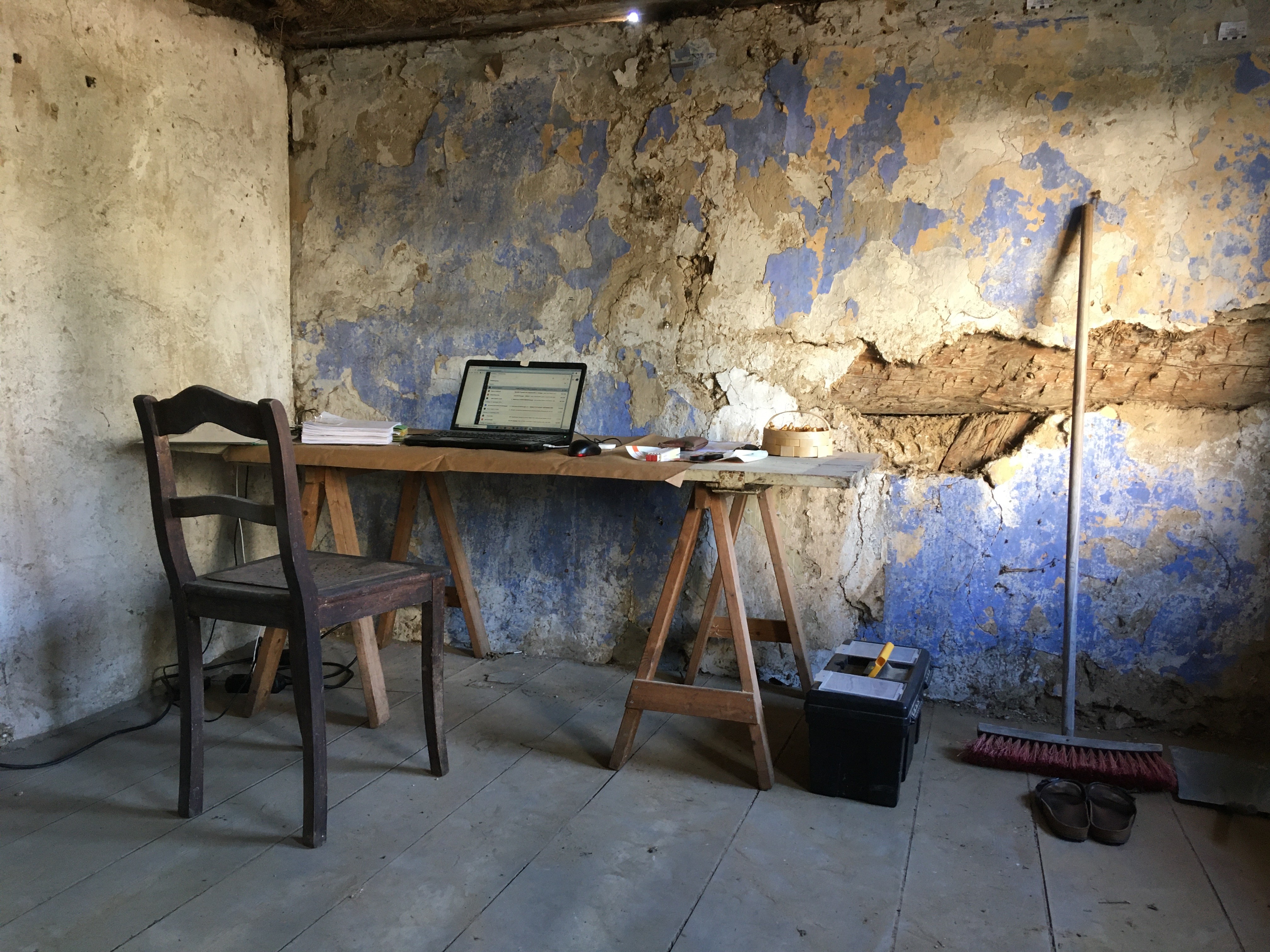 Büdnerhaus Bergfelde Baustelle