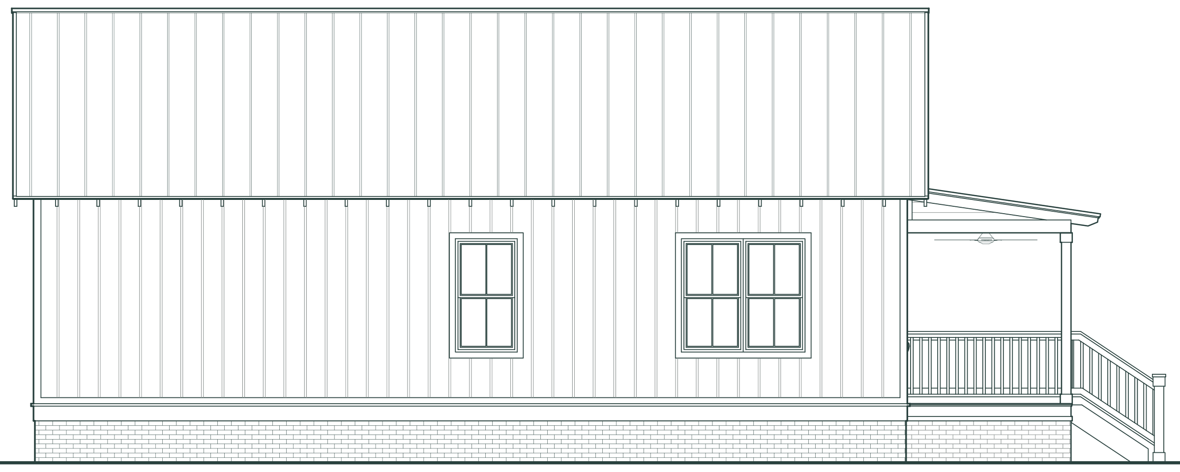 Shoreline Cottage Left Elevation