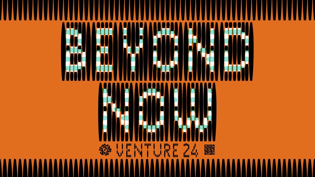 The image is a hero image representing the theme "Beyond Now," likely showcasing a futuristic or forward-thinking concept that aligns with the vision for the year 2024.