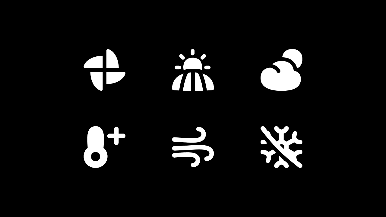 Flex Solid Weather Icon Set