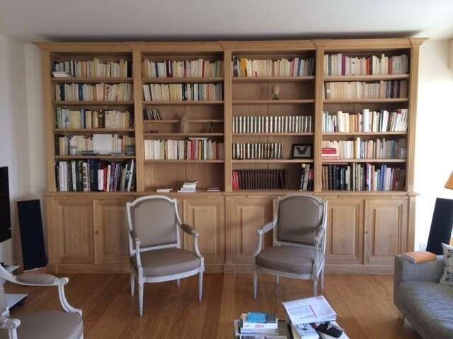 Bibliothèque en bois sur-mesure