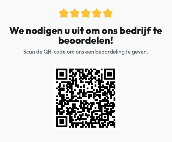 Zelf een google review qr code maken