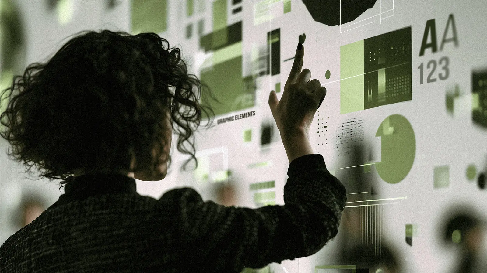 AI-enhanced brand design workflow showing adherence to corporate visual guidelines