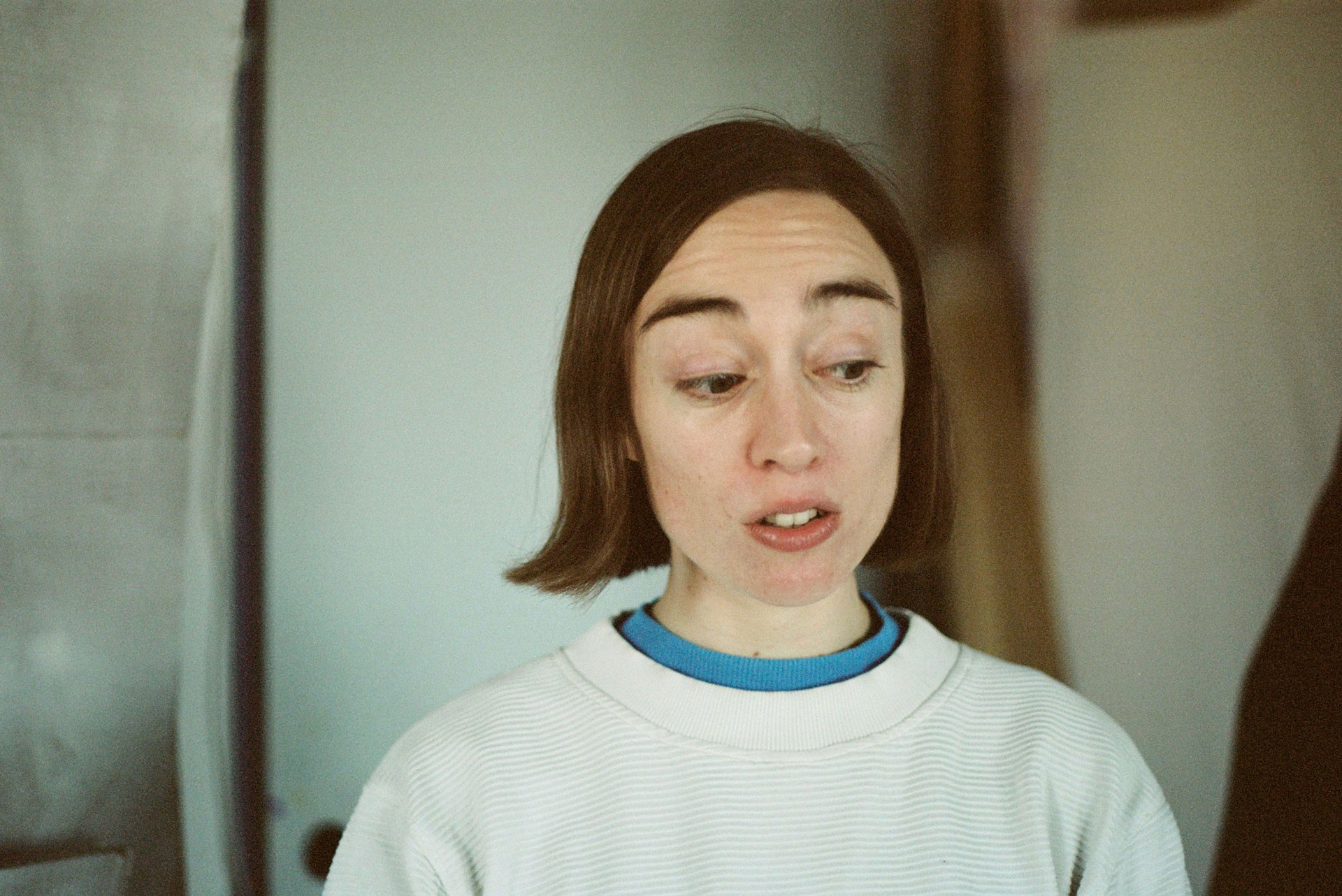 Aileen in her studio 3, 2021, 35mm color photograph