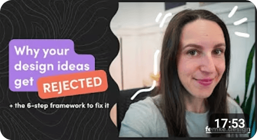 Why design ideas are rejected, YouTube