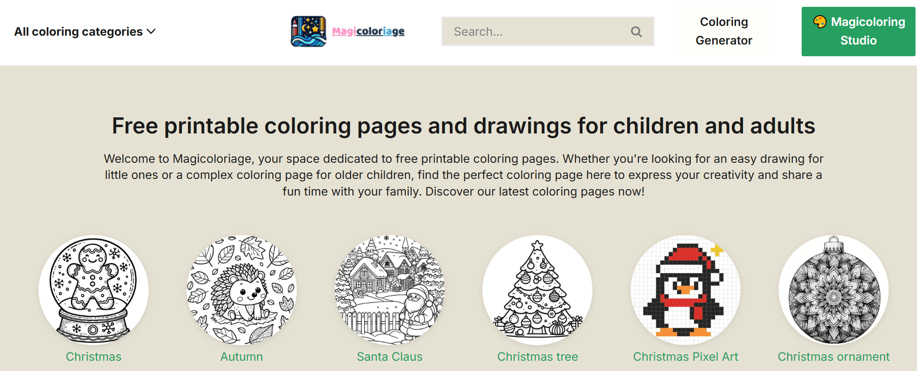 magicoloring - Free Coloring Websites for Kids