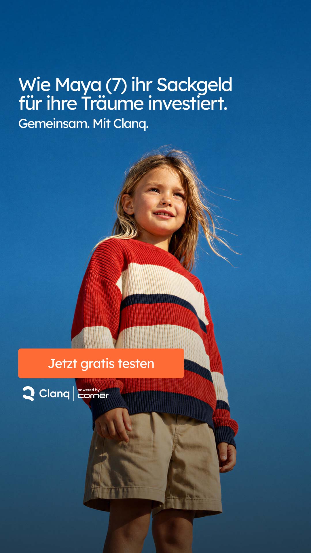 AI-generated lifestyle creative for a fintech brand