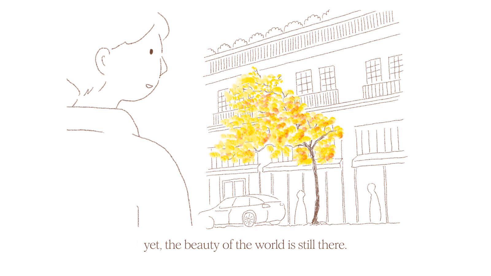 An everyday encounter with the colour of a ginkgo tree