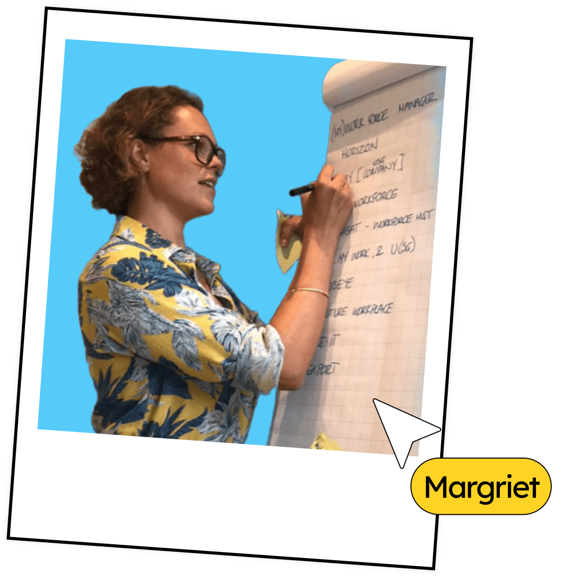 Margriet Buseman Founder and Facilitator Orange Minds, facilitating Design Sprints and Innovation workshops since 2016