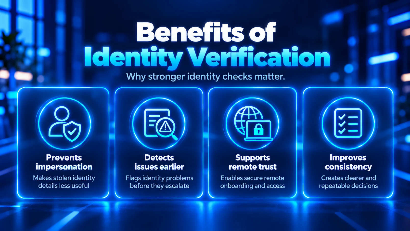 Image Showing Benefits of Identity Verification
