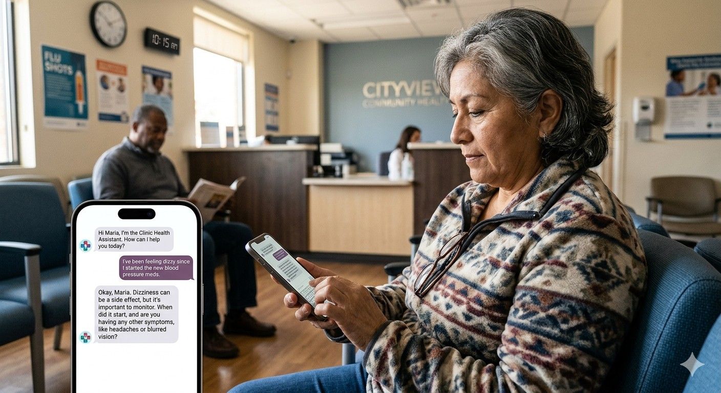 Conversation AI Texts Patient