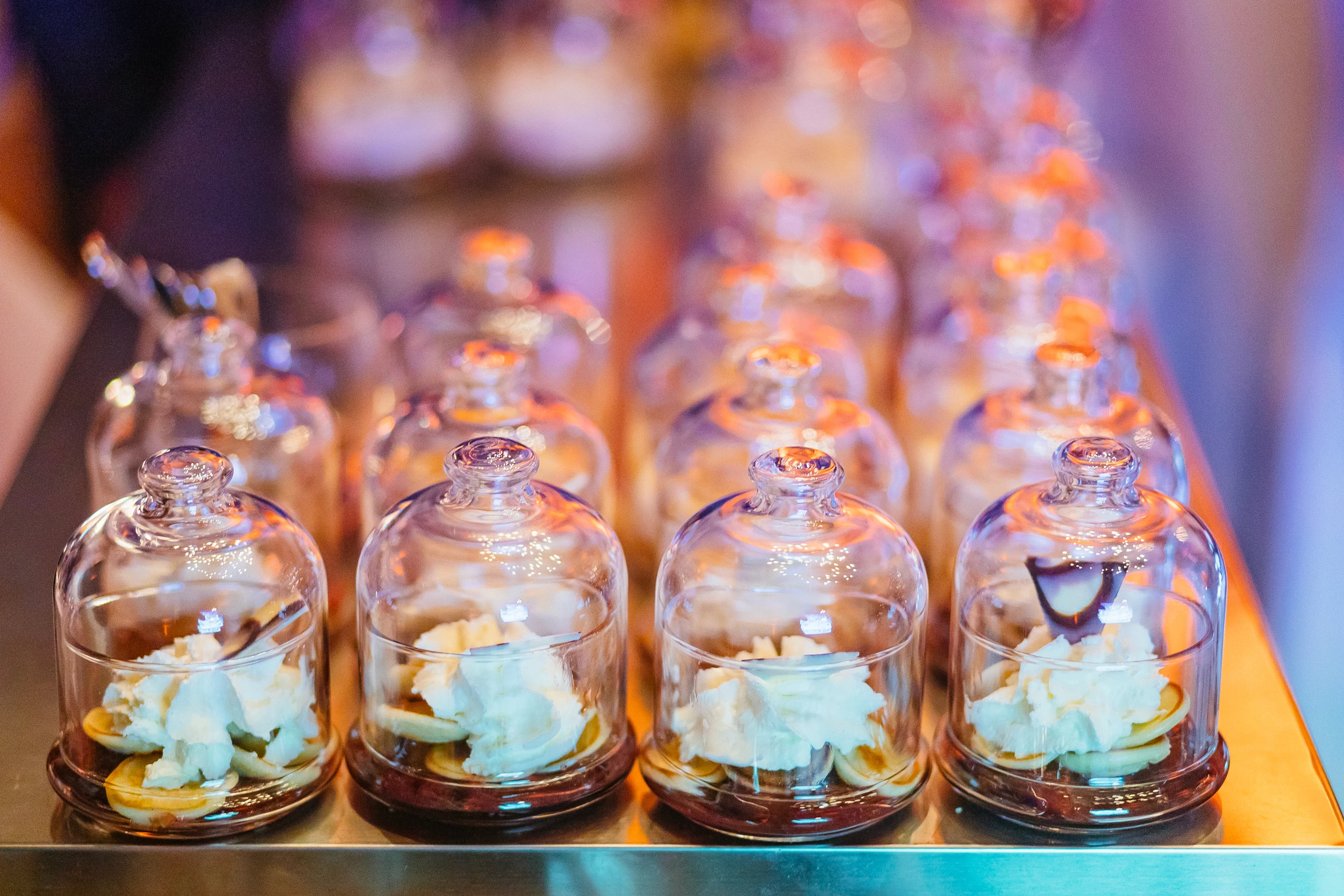 Sweet course presented as part of the private event experience