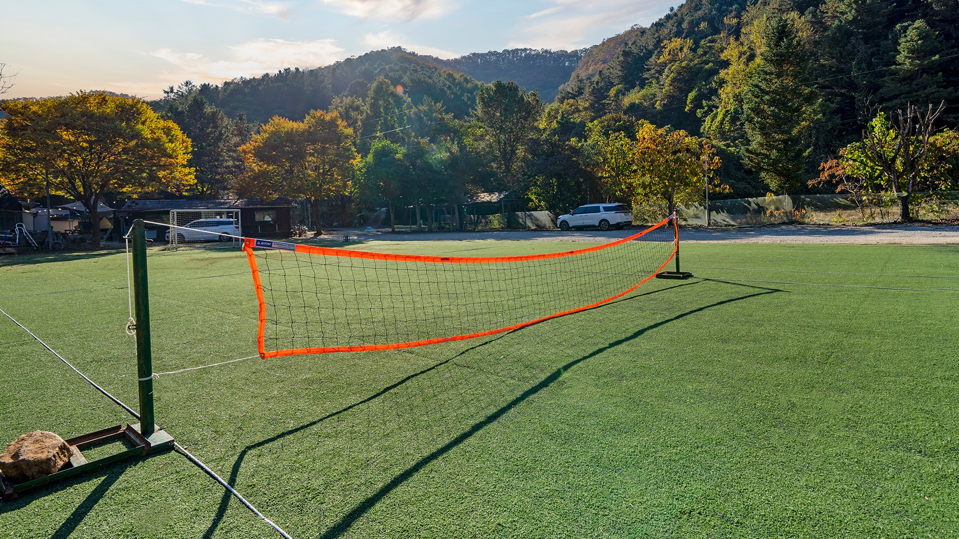 Athlete winning a race