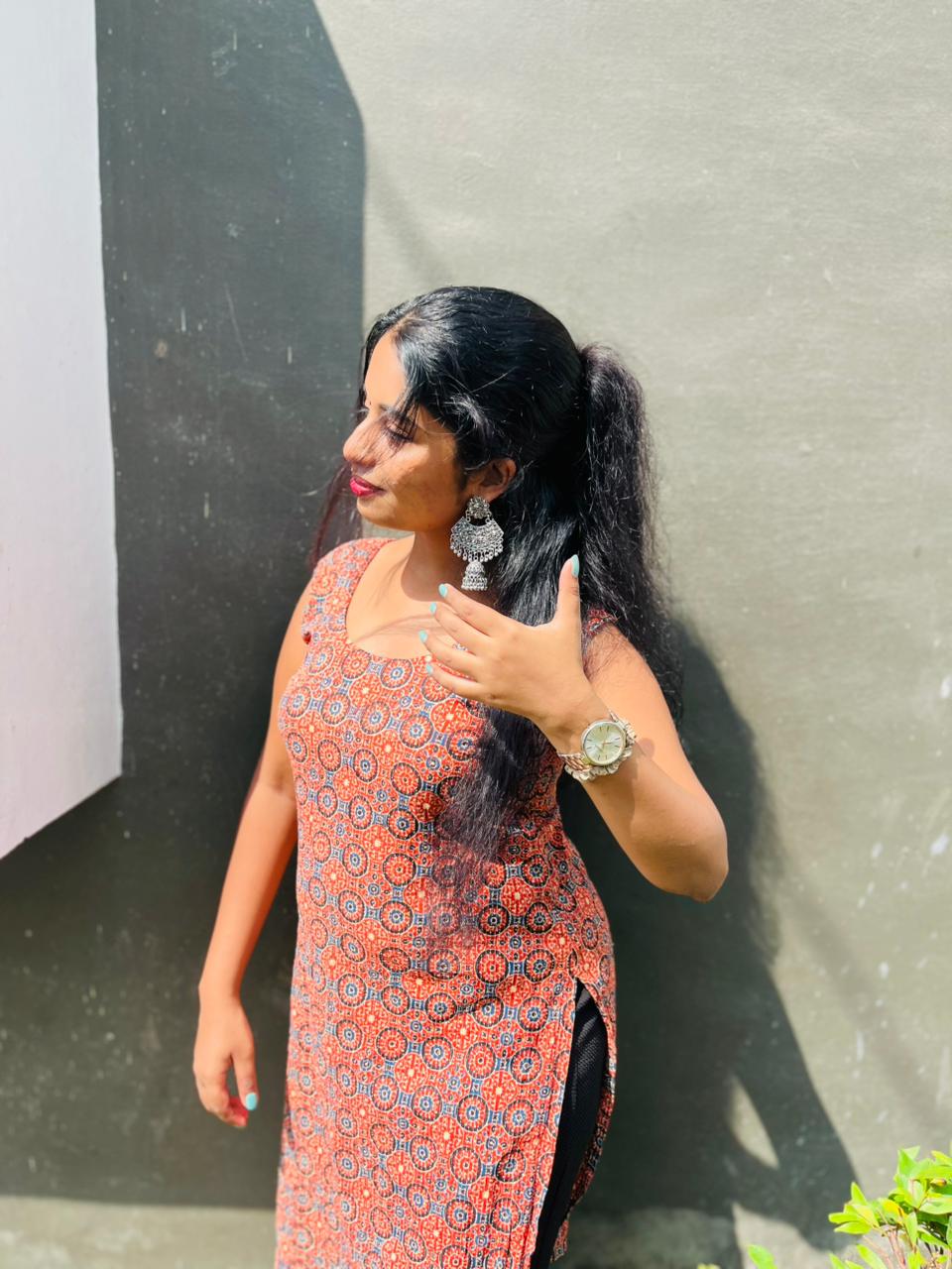 Woman with color palette