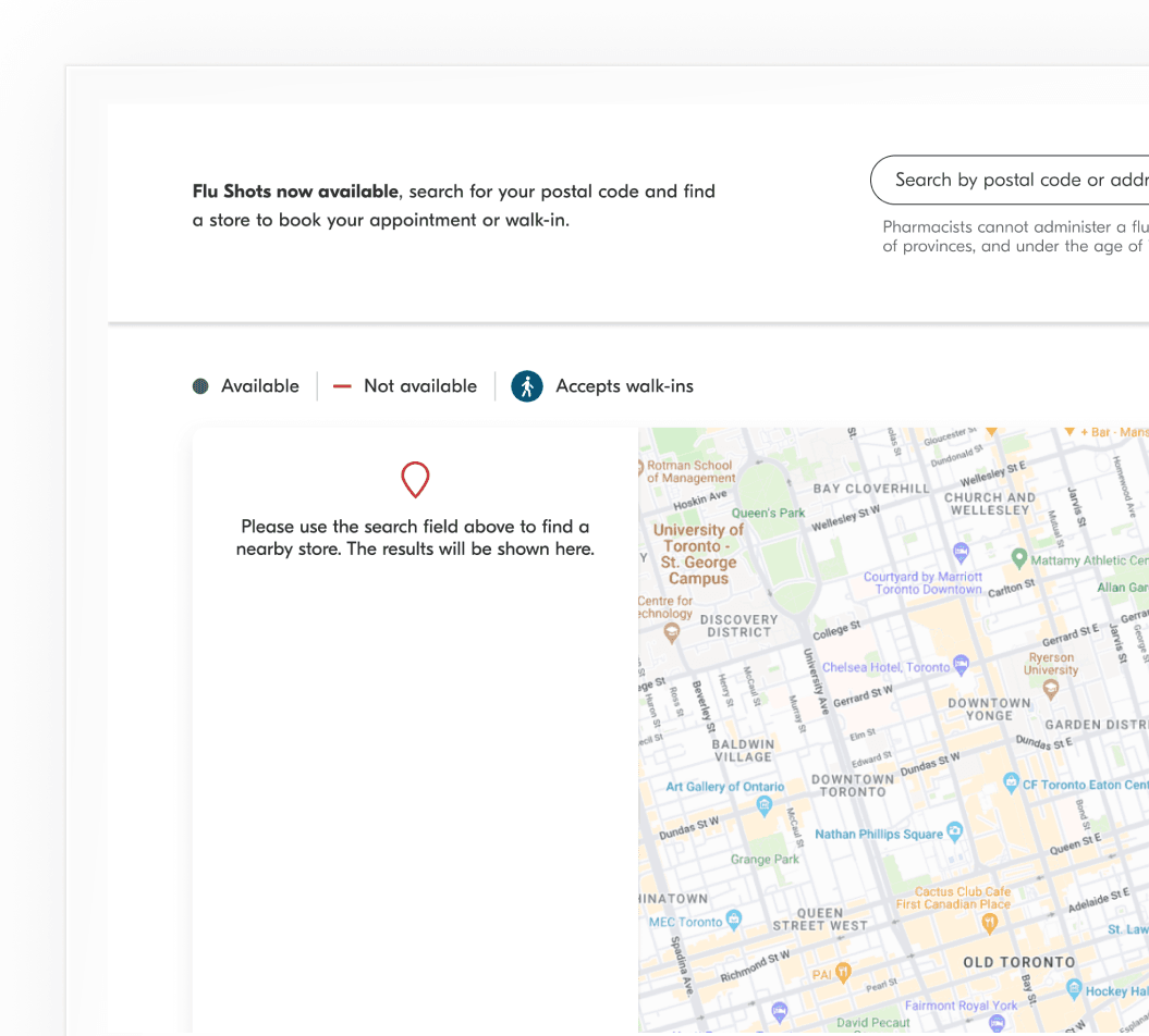 Duke Travel Site Zoomed into the filters