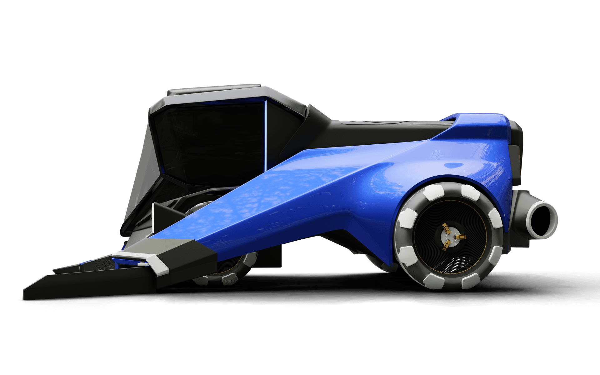 Blender still renders muscular design of DUMBO-A Hazelnut Harvester of Ferrero Roucher in collaboration with New Holland.