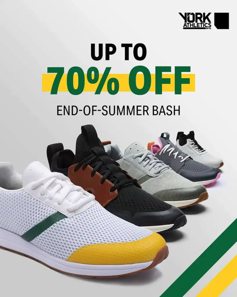York Athletics Lifestyle Amazon Graphic Promo 70%
