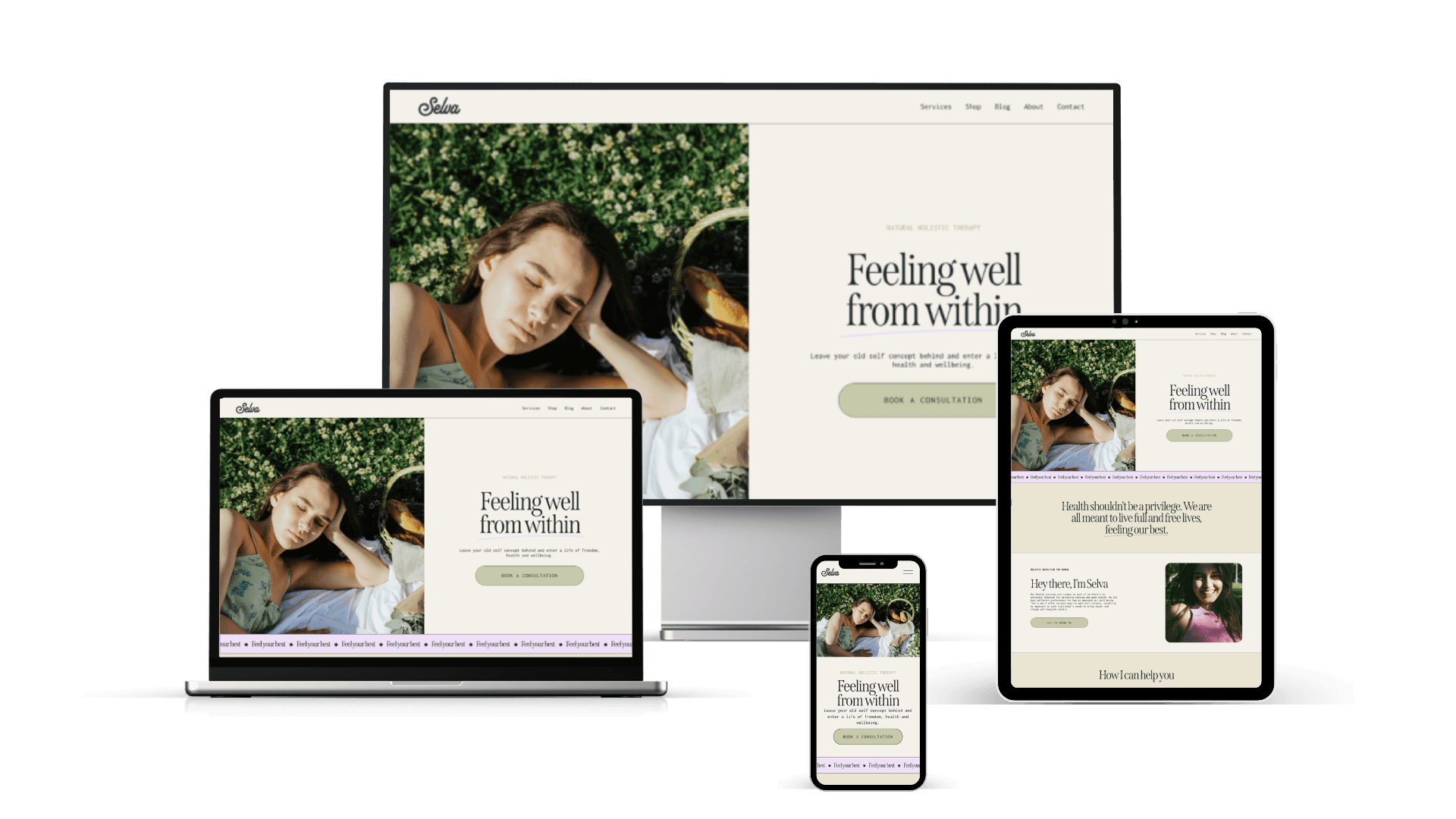 Cheerful woman at desk