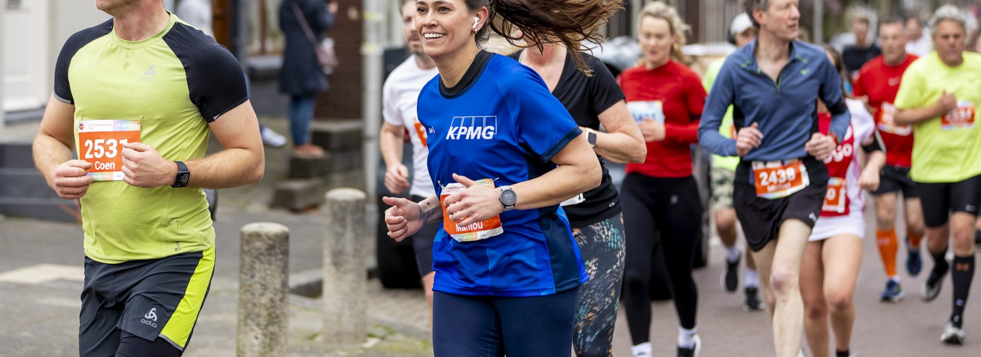 Hardlopen over het circuit