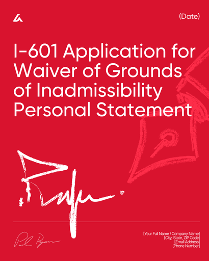 I-601 Application for Waiver of Grounds of Inadmissibility Personal Statement