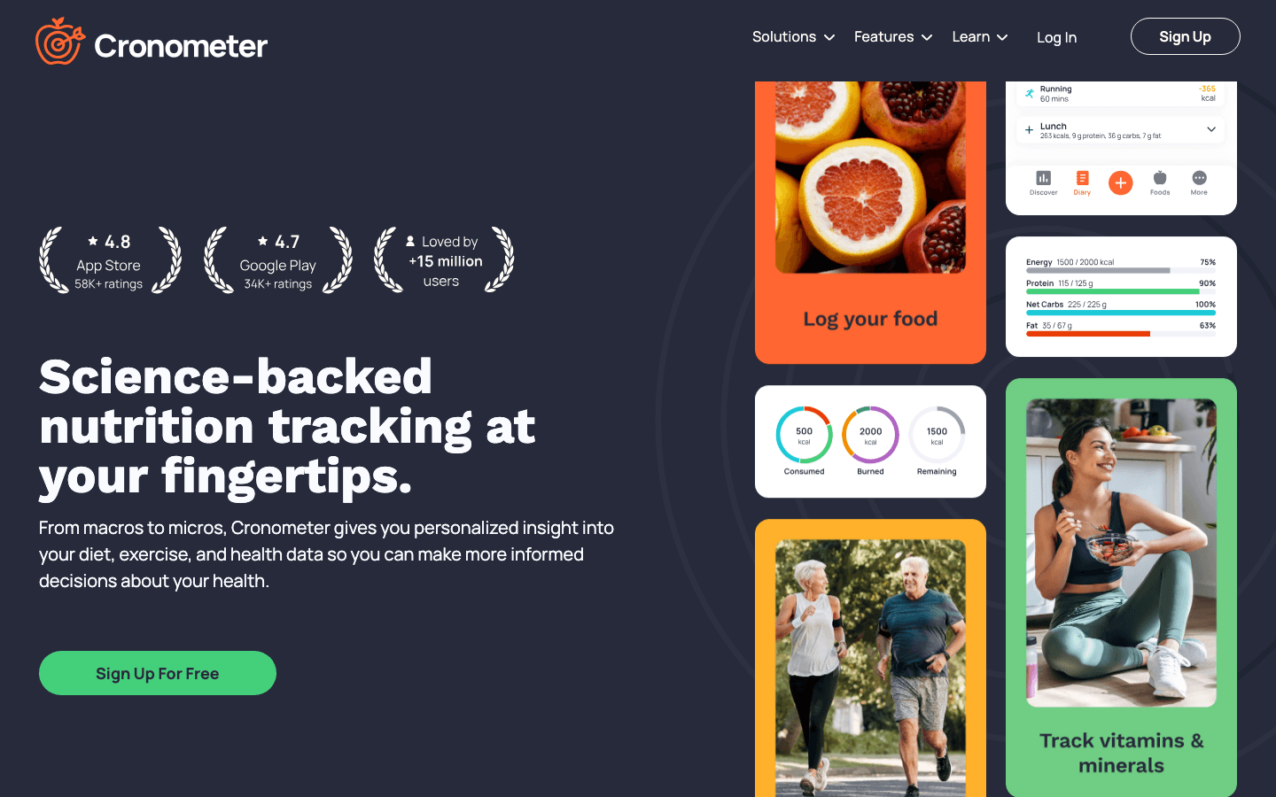 Cronometer nutrition calorie tracker