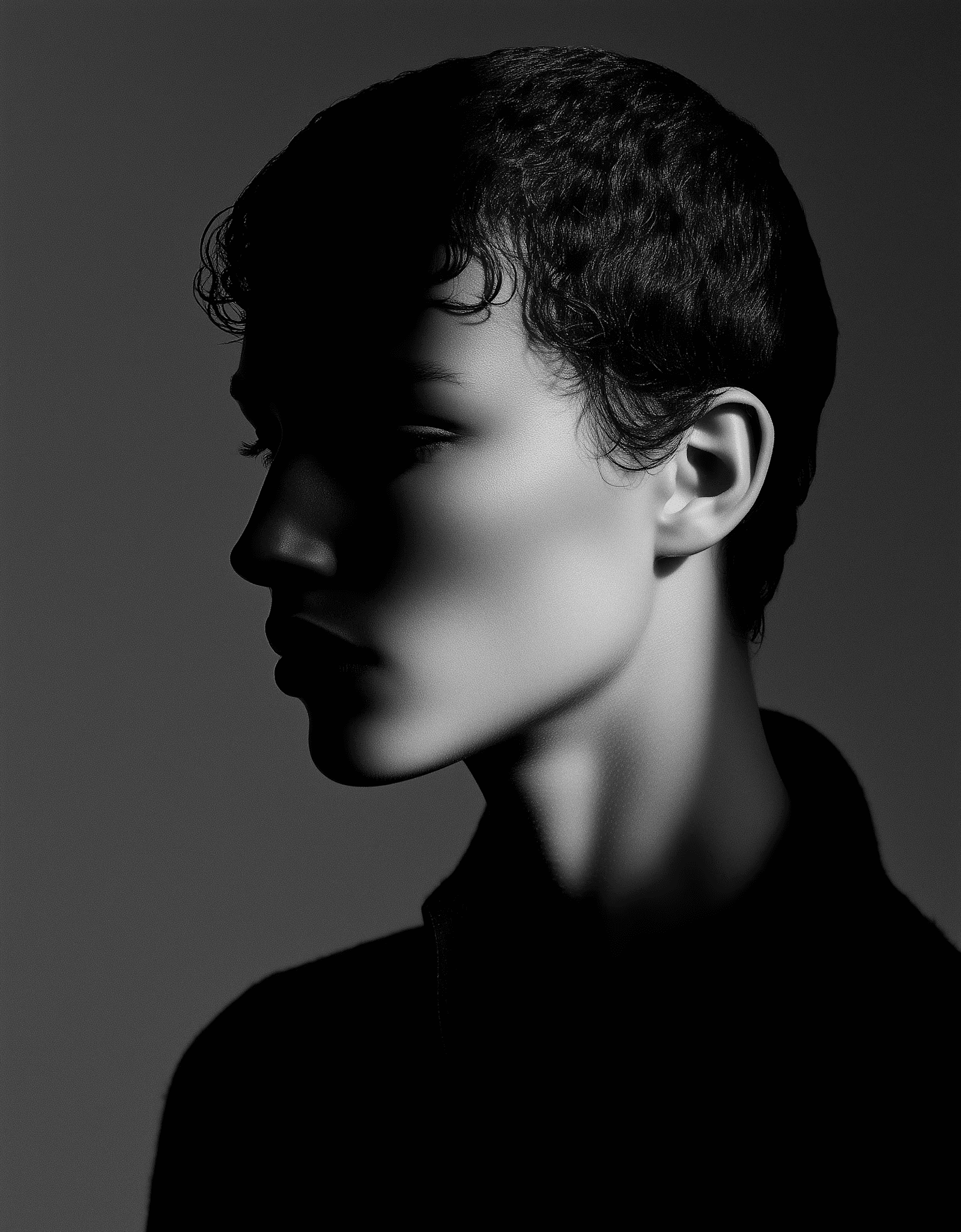 Team member looking towards camera