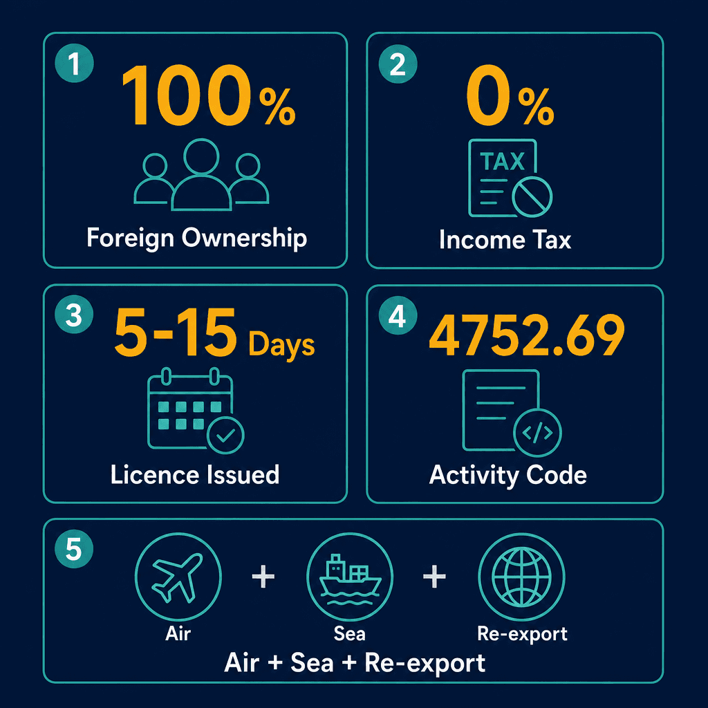 Infographic: Ink & Printing Materials Trading License in Dubai