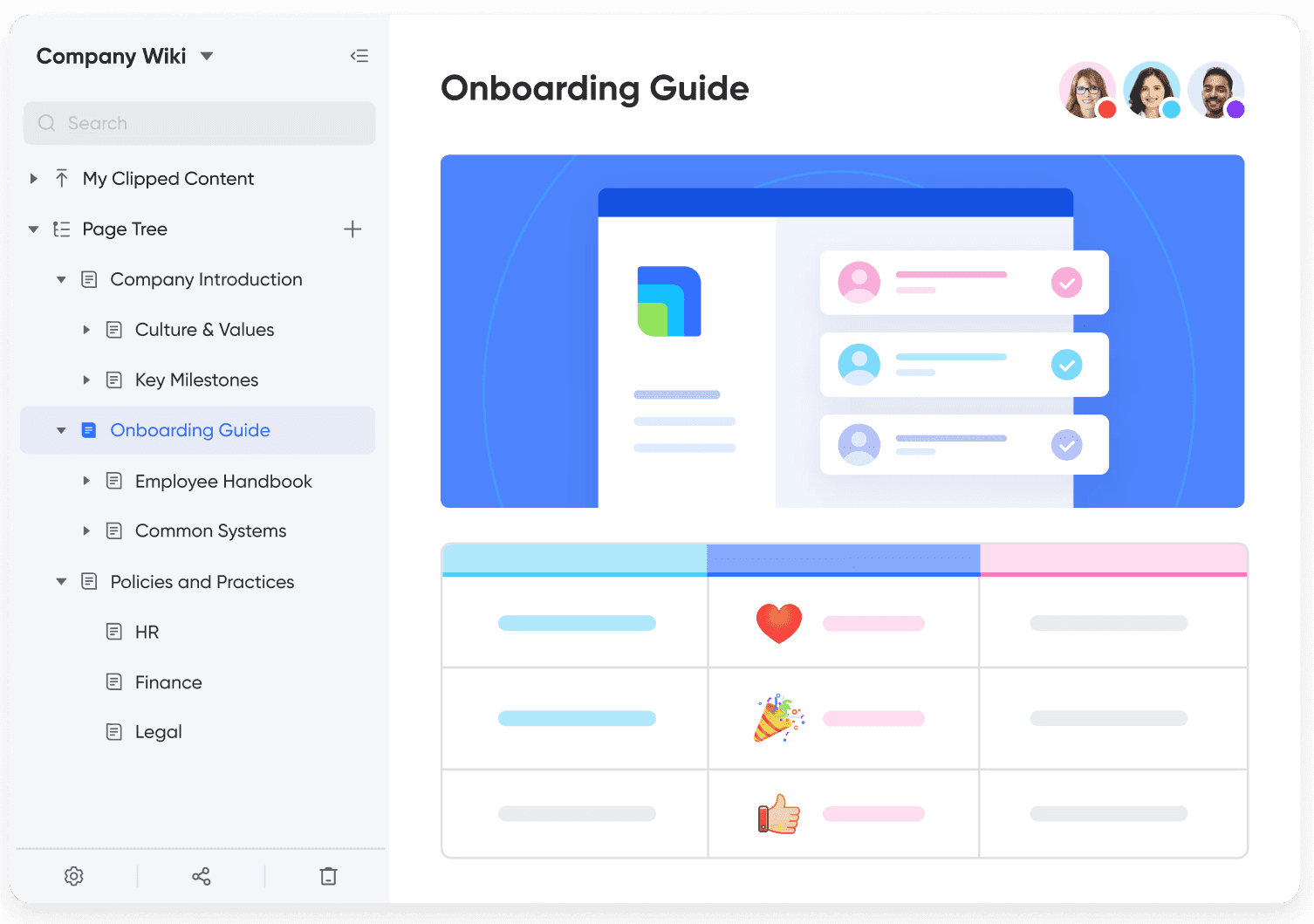 Lark company wiki platform for free