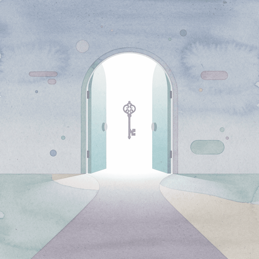Gateway scene representing the moment organizations open the door to migration from legacy systems