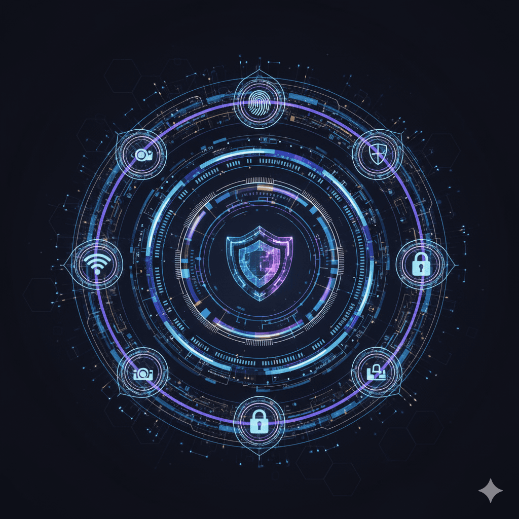 5-Tier smart security system graphic M3M residential project