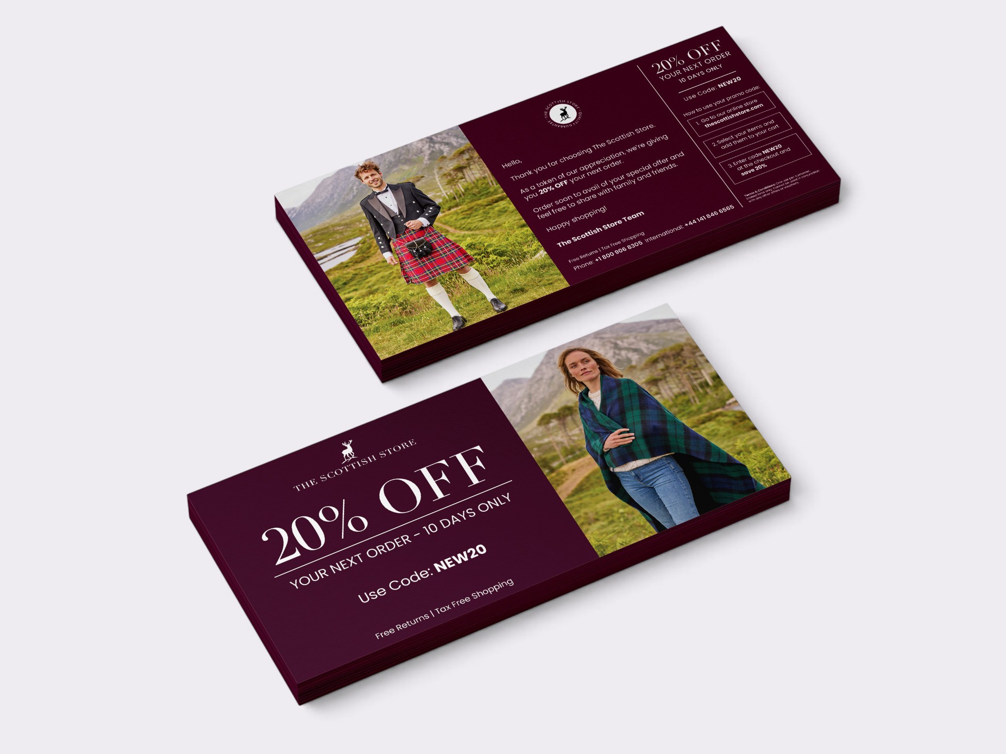 The Scottish Store direct mail campaign