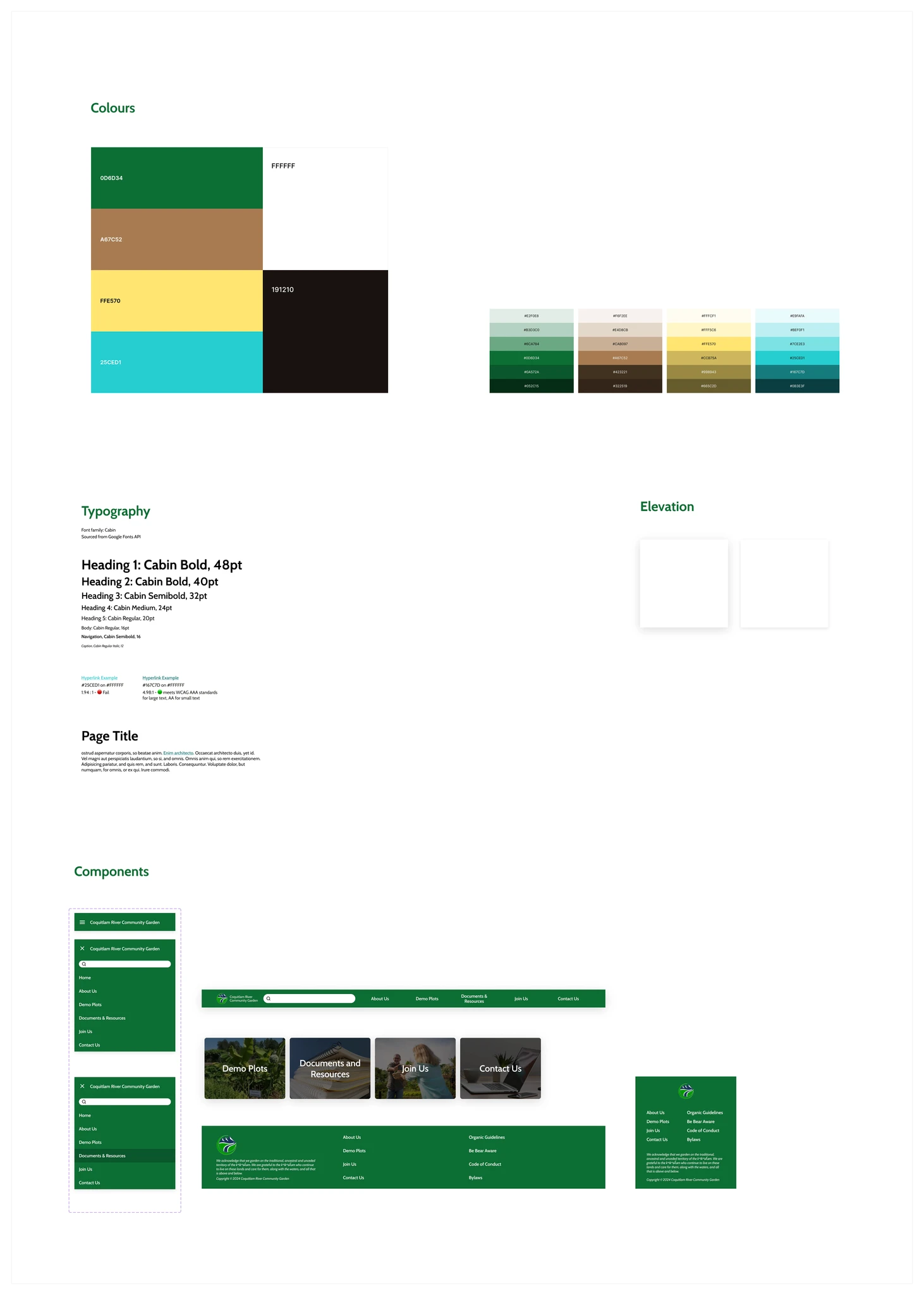 design system with design tokens and components