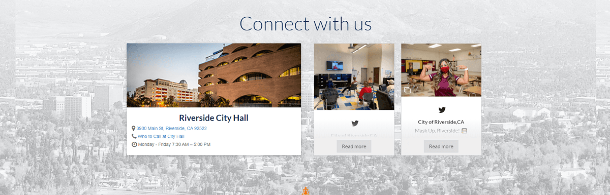 riverside social media feed on wordpress website