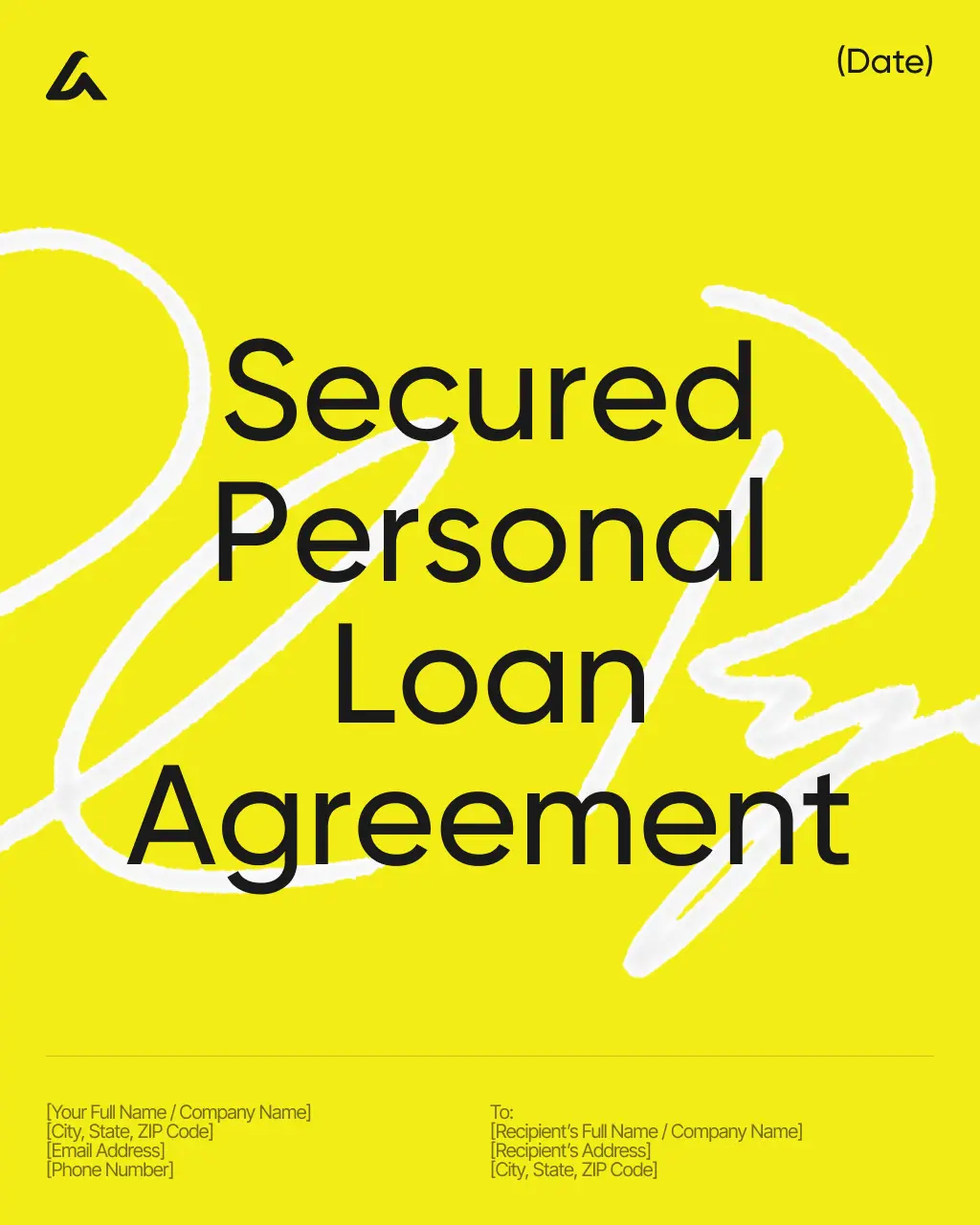 Secured Personal Loan Agreement