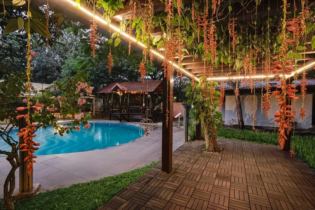 Serene pool view at Amore Collective Venue