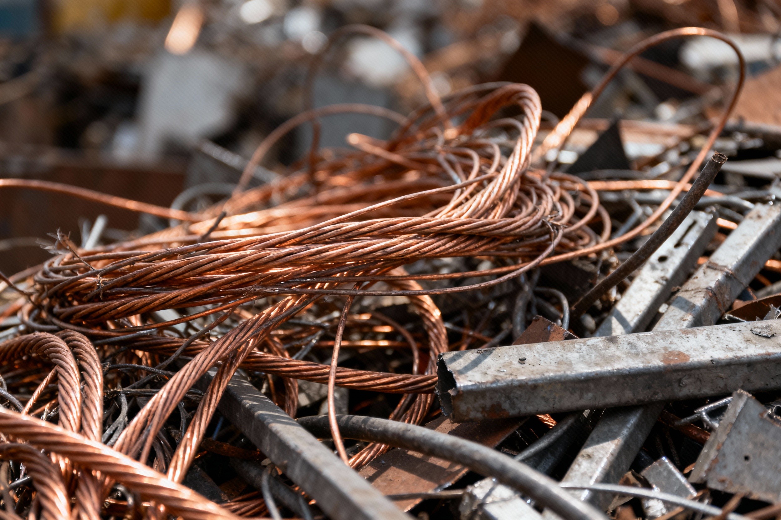a large pile of shiny silver foil