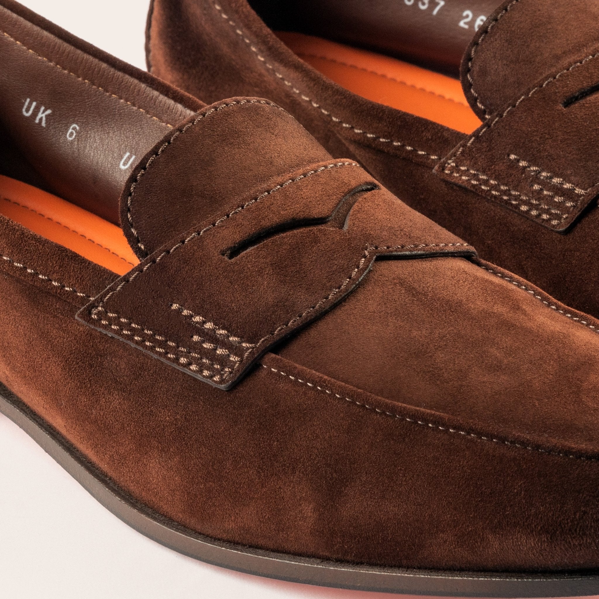 Men's brown suede Carlo loafer - Mandelli UK