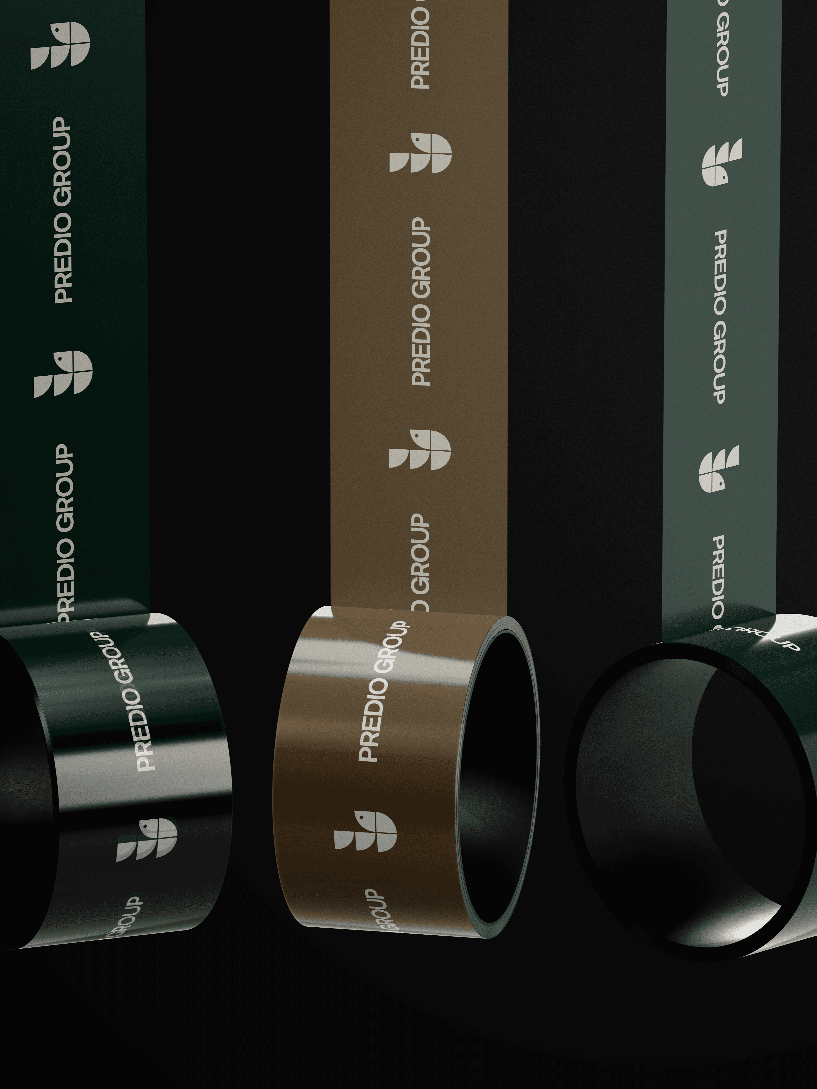 Isolated 3D-rendered pill-shaped gradient object floating on a purple-to-peach gradient background, representing the Circular logo.