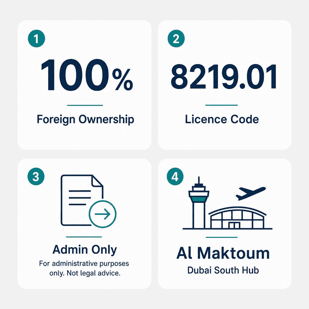Infographic: Legal & Business Document Services Business License in Dubai