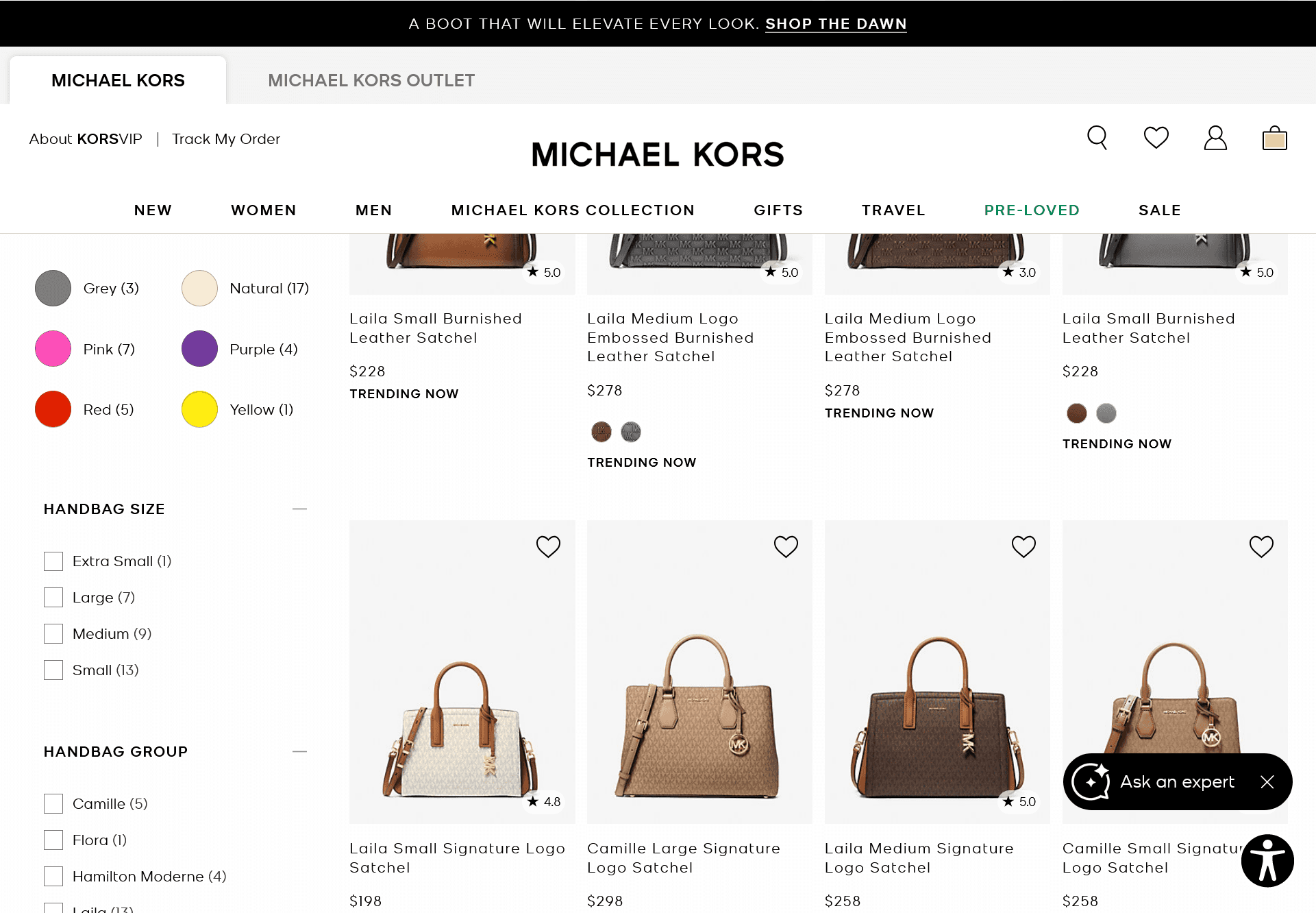 Annotated screenshot of site showing style guide usage