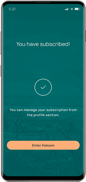 images of app subscription sign up