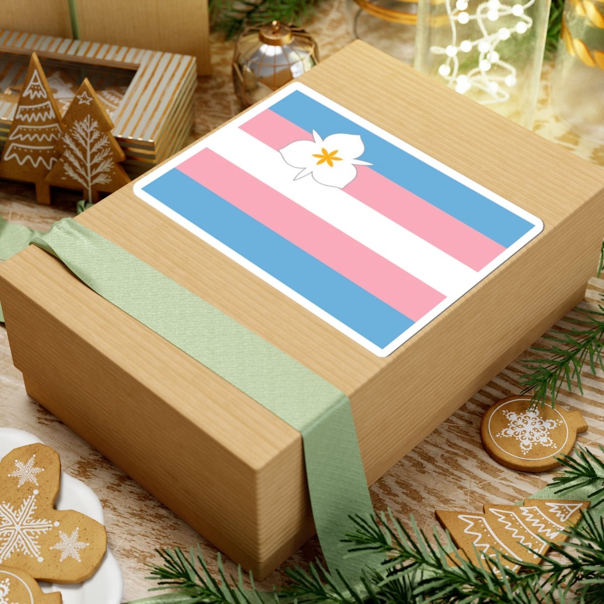Trans Pride Flag Sticker - Salt Lake Pride Flags