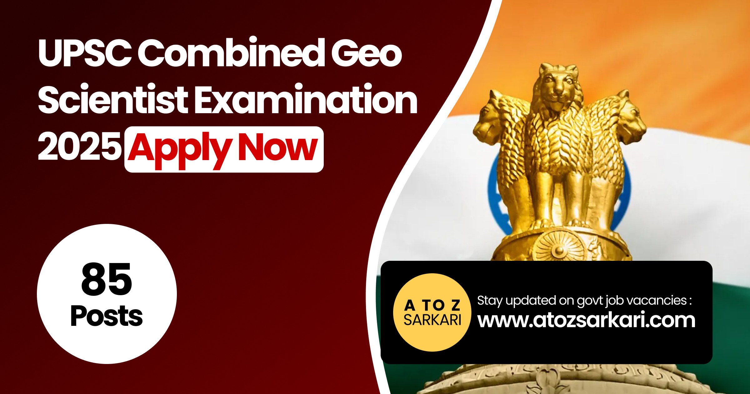 UPSC Combined Geo Scientist Examination 2025 Apply Now