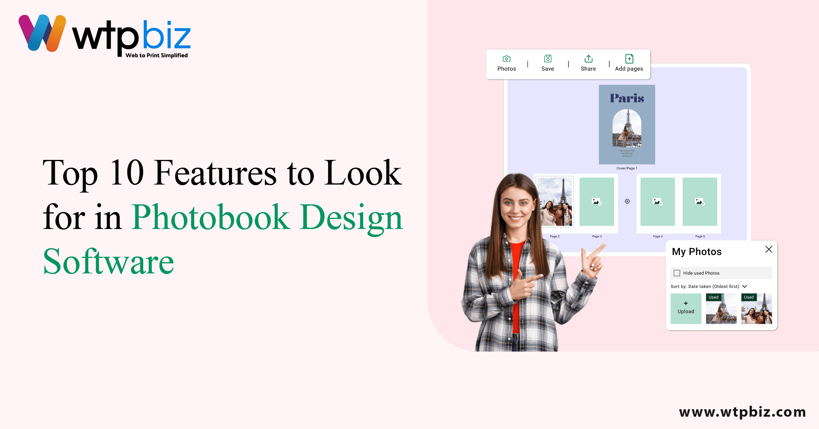 top features of photobook design software