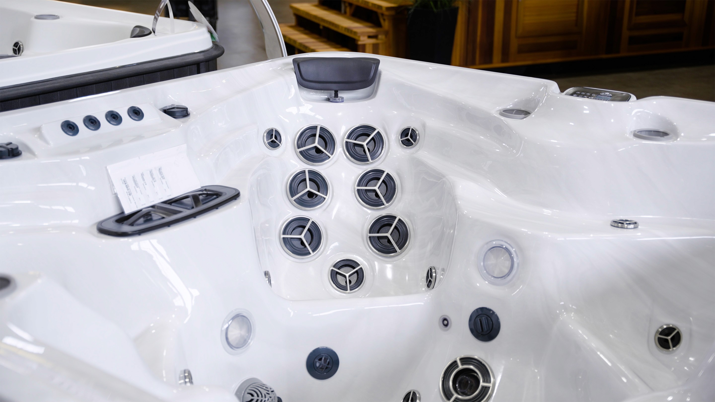 Details of hot tub jets