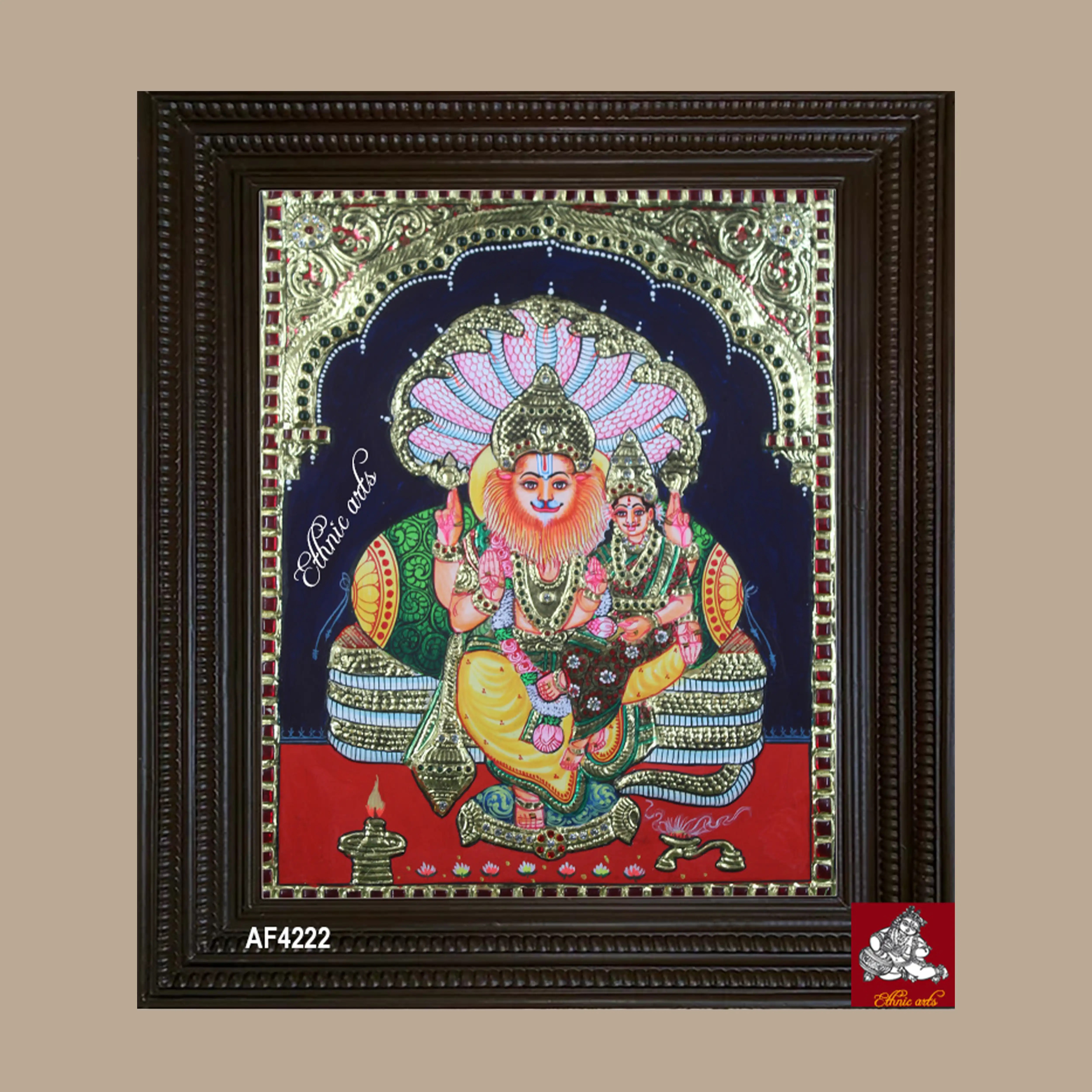Tanjore painting of Lord Narasimha