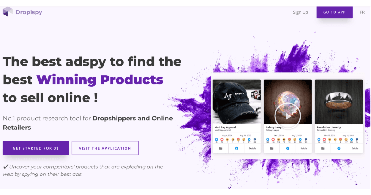 Dropispy ad spy platform