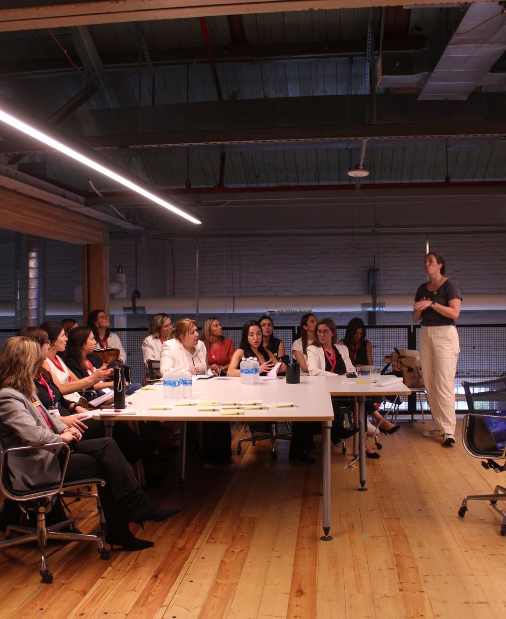 Group sitting at a large table
