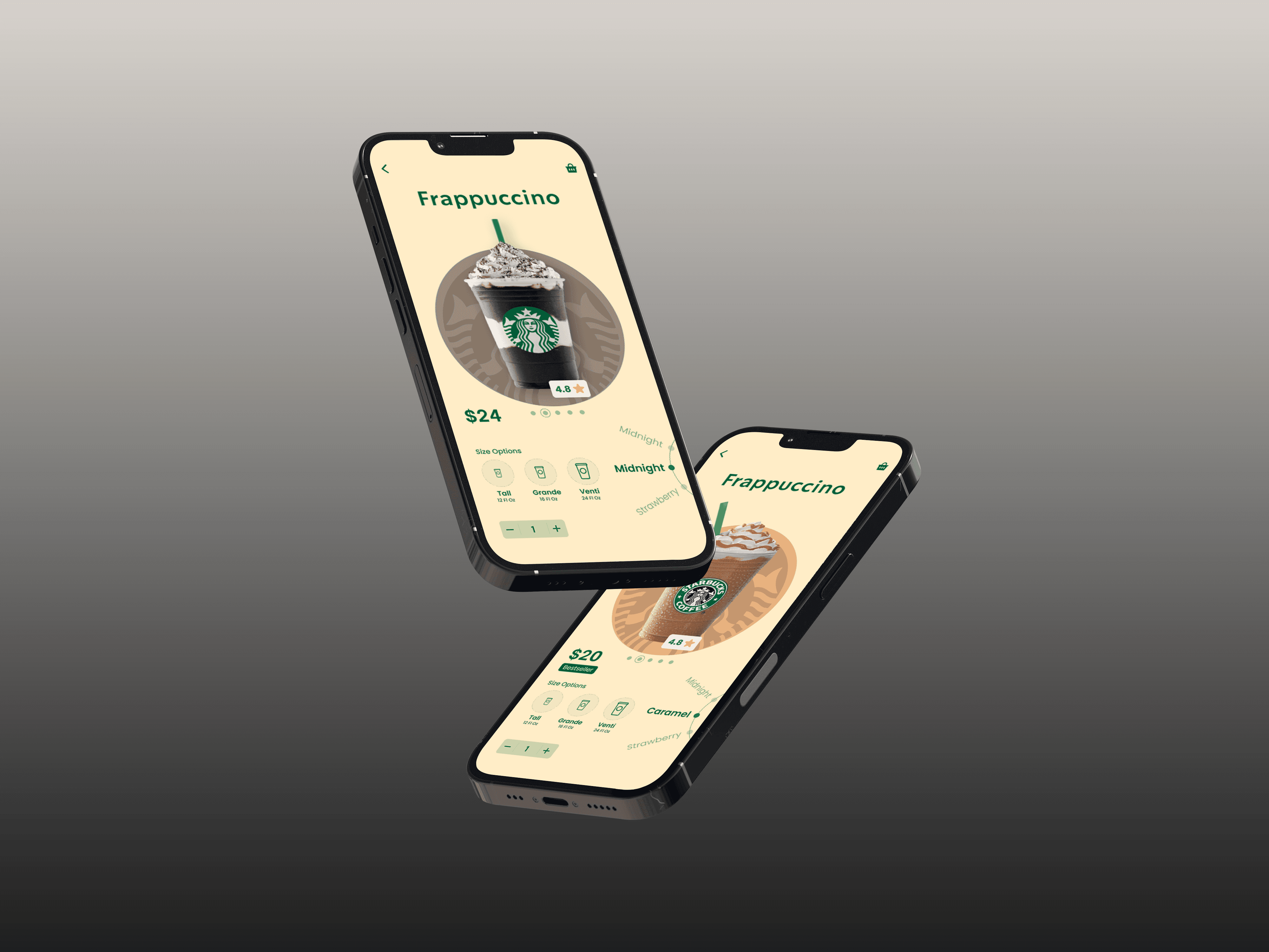 Starbucks Mockup Screens 